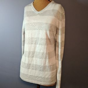 DKNY long sleeve striped sweater